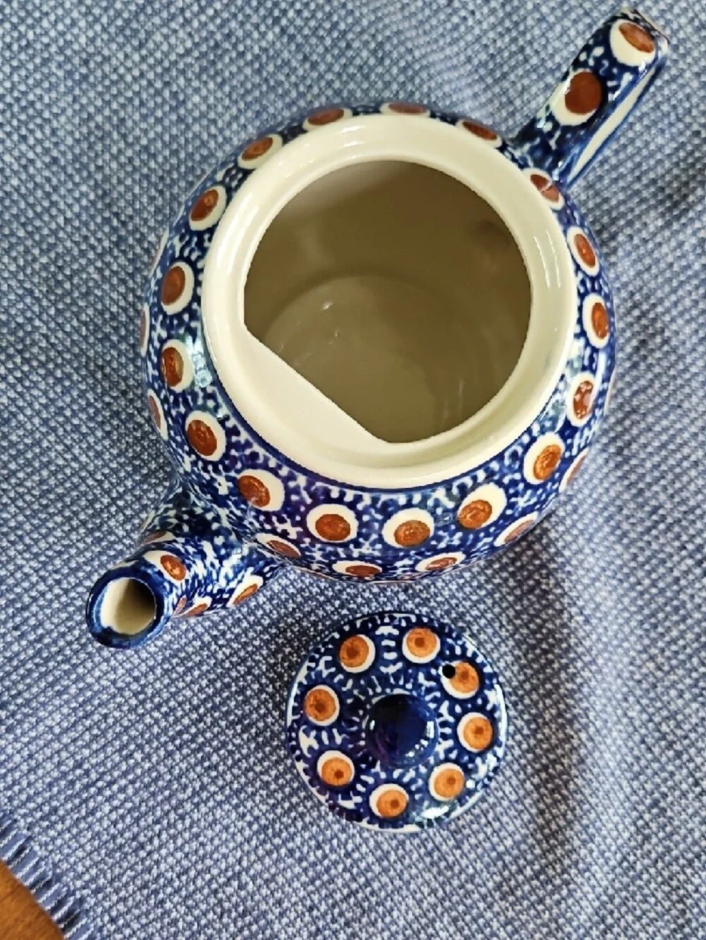 Polish Pottery Round Teapot